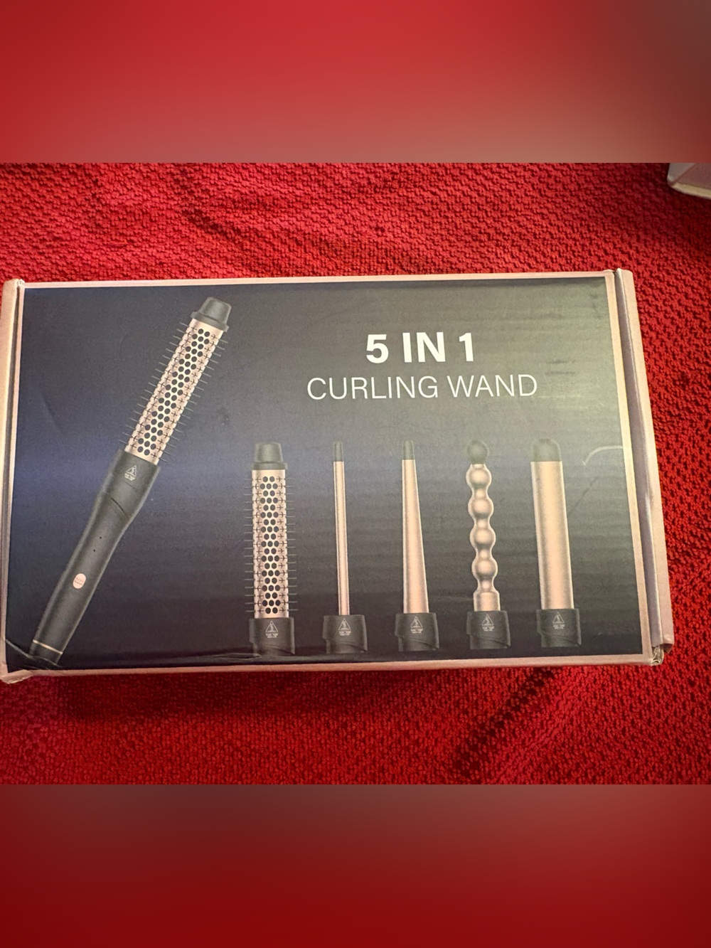 5-in-1 Curling Wand Set - Gold and Black